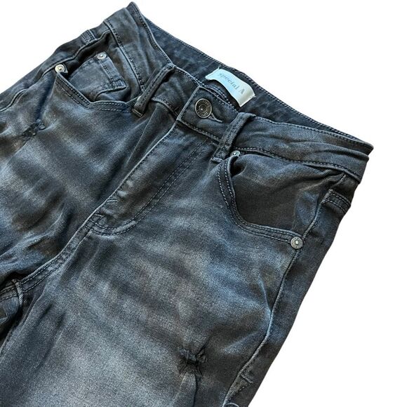 Revolve Special A Black Raw Edge Flare Jeans - Picture 4 of 9